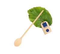 Hofmeister Holzwaren Cuchara de cocción Ovalada con Orificio para Colgar en el Extremo del vástago (80 cm)