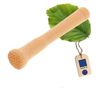 HOFMEISTER® mortero de madera para caipirinha y todas las bebidas, 15 cm, mortero de bar para vasos pequeños, tritura limas y cubitos de hielo gracias a la base rugosa, Made in EU