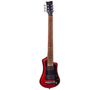 Hofner Shorty Deluxe Red Electric Travel Guitar