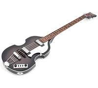 Hofner Violín de encendido de 4 cuerdas, negro, diestro, HI-BB-TBK)