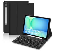 Hofsos Funda con teclado para Samsung Galaxy Tab S10 FE/S9 FE 10.9 pulgadas/S9/S8/S7 de 11 pulgadas - QWERTZ Layout Keyboard, Magnético Desmontable Bluetooth Teclado Funda con Soporte para Puntero