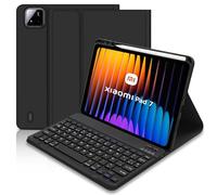 Hofsos Funda con Teclado para Xiaomi Mi Pad 7/7 Pro 11.2" 2025, Teclado xiaomi Pad 7, [Español] Funda Protectora para Extraíble con Portalápices para Tablet Xiaomi Pad 7(Negro)