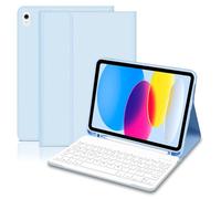 Hofsos Funda iPad A16 11/10 Generación con Teclado (11/10.9 Pulgadas, 2025/2022) - Italiano QWERTY Magnético Desmontable Bluetooth Teclado, Funda con Soporte Lápiz para Ipad 11/10 Gen, Blau