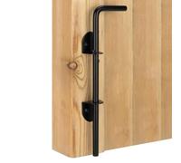 Hoftor Verriegelung | 30 Cm Metall Stift & Fallstange | Torbolzen Für Holz, PVC, Metall | Sicherungsstift Für Tore, Türen, Anhänger, Schwimmbad, Boot & Bauernhof