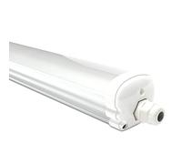 HOFTRONIC - 1x Regleta LED 120 cm - IP65 impermeable - 36W 4320 Lumens - 6500K Blanco frío - Conectable - IK07 - Fluorescente led - lámpara de sótano - led lineal - LED lámpara para cuartos húmedos