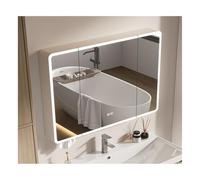 HOFUNTRE Armario con Espejo for Baño con Estantes,Armario De Pared con Espejo,Mueble De Pared Espejo,Adecuado for Familias Modernas, Hoteles, Gimnasios Y Otros Escenarios.(100 * 70cm/39.4 * 27.5in)