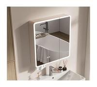 HOFUNTRE Armario con Espejo for Baño con Estantes，Armario De Pared con Espejo，Mueble De Pared Espejo，Adecuado for Familias Modernas, Hoteles, Gimnasios Y Otros Escenarios.(70 * 70cm/27.5 * 27.5in)