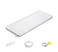 HOFUNTRE Bandeja de Recuperación de Condensados, PP5 Bandeja de Goteo Integrada Moldeada para Aire Acondicionado con Manguera de Drenaje(92x44.5x3cm/36x18x1in)