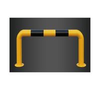 HOFUNTRE Barrera Parking De Tubo De Acero，Bloque De Estacionamiento En Forma De U ，Estructura Estable, Soldadura Integrada, Resistencia A La Compresión(50 * 30cm/19.7 * 11.8in,1.5mm)