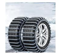 HOFUNTRE Cadena Coche Nieve, Cadenas para Neumáticos de Nieve | Acero al manganeso aleado, equipado con tensores internos, agarre integral, cobertura total(225/75R15)