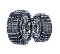 HOFUNTRE Cadenas Metálicas para Nieve，Bridas para Nieve Coche | Acero al manganeso aleado, cadena con patrón de diamante, protección de cobertura total(215/80R15)