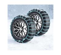 HOFUNTRE Cadenas Ruedas Nieve,Cadenas De Nieve Para Coche, Para Coche CamióN Suv Adecuadas Para NeumáTicos Ancho Para Barro, Arena, Nieve, Hielo, Subida Juego De 2(235/70R15)