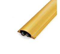 HOFUNTRE Canaletas para Cables Adhesivas, Diseño con Tapa Abatible, Fuerte Adhesivo para la Gestión de Cables en el Hogar, Oficina, Almacén(Gold,29x8mm/1.1x0.3in)