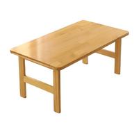 HOFUNTRE Diseño Plegable, fácil Almacenamiento,Altura cómoda,Patas de Madera Maciza,Mesa de té Japonesa con Tatami Bordes Redondeados,Superficie de Madera Maciza Gruesa(70x40x30cm)