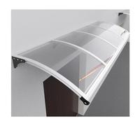 HOFUNTRE Marquesina for Puerta De Entrada De ,Exterior Tejadillo De Protección,Bloquea Los Rayos UV, Antienvejecimiento, Duradero, Amplia Gama De Aplicaciones.(80 * 320cm31.5 * 126in)