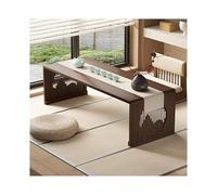 HOFUNTRE Mesa Plegable, bambú, Plegado en un Segundo, Superficie Amplia, envío preensamblado, Mesa Plegable portatil, Amplio Espacio para Las piernas, Ahorra Espacio(Walnut A,60x40x30cm)