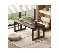 HOFUNTRE Mesa Plegable, bambú, Plegado en un Segundo, Superficie Amplia, envío preensamblado, Mesa Plegable portatil, Amplio Espacio para Las piernas, Ahorra Espacio(Walnut B,120x48x30cm)