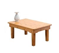 HOFUNTRE Mesa Plegable de bambú, Gran Capacidad de Carga, Mesa de Centro Plegable, Superficie Lisa y Brillante, Pulido detallado, sin astillas, Robusto y Duradero(100x60x32cm)