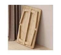 HOFUNTRE Mesa Plegable de Bambú, Tablero Reforzado, Mesa Baja de Estilo japonés, Plegable, Esquinas Redondeadas, Ideal para Oficina, Sala de Estar o Comedor.(Natural Wood,70x40x31cm)