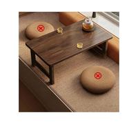 HOFUNTRE Mesa Plegable Espaciosa, Diseño Minimalista, Soporte Robusto con Alta Capacidad de Carga, Mesa Baja de Estilo japonés,Ideal para Oficina, Sala de Estar(Walnut,80x40x40cm)
