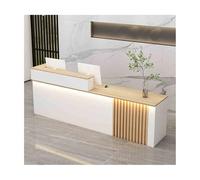 HOFUNTRE Mueble Recepción Mostradores for Tiendas，Mostradores De Recepción，Tablero Engrosado, Soporte De Carga Estable, Esquinas Redondeadas, Seguro Y Confiable.(Wood Color,Right_120CM/47.2IN)