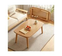 HOFUNTRE Piedi in Legno Gomma spessi, angoli arrotondati, capacità di carico rinforzata, durevole,Senza installazione - Perfetto per la casa, l'ufficio o spazi piccoli.(Natural Wood,80x55x44cm)