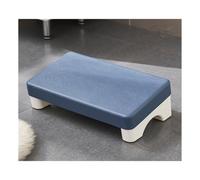 HOFUNTRE Reposapiés Antideslizante，Taburete Inodoro for Baño，Adecuado for Estudio, Oficina, Baño, Mostrador De Cocina, Espejo De Maquillaje Y Otras Escenas.(Blue)