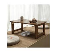 HOFUNTRE Tableros de Madera ecológica,Patas Plegables,Alta Capacidad de Carga, Resistentes y duraderos,Bordes Redondeados Ideal para el hogar, Oficina Espacios pequeños.(Walnut,80x40x40cm)