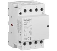 Hofwgele Household HCH8s-63 - Contactor AC 4P 63A 4NO para el hogar, HCH8s-63, 4 polos cuatro normales abiertos, tensión de bobina AC 220 V/240 V, montaje en riel DIN de 35 mm