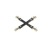 Hog Tie - Cincuenta Sombras de Grey - Arnes Cruzado - Cuero - Negro - Adulto