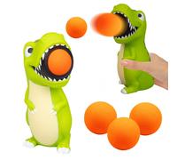Hog Wild T-Rex Popper Toy - Launches Foam Balls Up to 20 Feet - Fun Indoor and O
