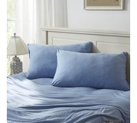 Hogar 100% de almohada de algodn de jersey 20 x30 -Peso de luz cmodo Caja de almohada sper suave con sobre de 2 (funda de almohada de tamao de re