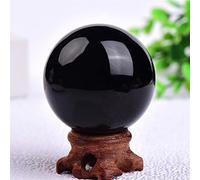 Hogar 1PC Bola de piedra natural 9 Color Cuarzo Pulido Globo Bola de masaje Cristales crudos Piedra de Reiki Hogar decoración hogareña (Color : Small, Size : 25 30mm)