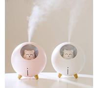 Hogar aromaterapia spray humidificador de aire escritorio lindo Pet planet gato ultrasónico aroma difusor de aceite esencial con LED noche l