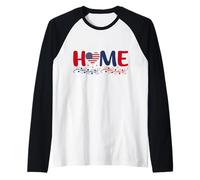 Hogar del 4 de Julio América Daddy'S Home Camiseta Manga Raglan