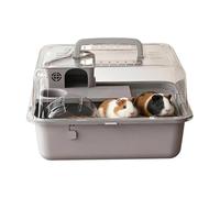 Hogar del Hámster - con Rueda De Ejercicio Y Recinto Transparente,casita de 30 cm para hámsters y Animales pequeños,para Razas Sirias, Enanas, Ratones, Erizos Y Mascotas Interior, Exterior Y
