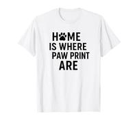 Hogar Donde Están Las Huellas De La Pata Amor De Mas Camiseta