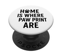 Hogar Donde Están Las Huellas De La Pata Amor De Mas PopSockets PopGrip Adhesivo
