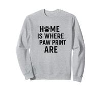 Hogar Donde Están Las Huellas De La Pata Amor De Mas Sudadera