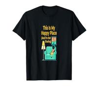 Hogar introvertido Diciendo Que Este es mi Lugar Feliz Camiseta