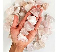Hogar Natural Madagascar cristal de cuarzo rosa en bruto cristales crudos especímenes de gemas coleccionables decoración del hogar xiaguolingsm (Size : 100g)