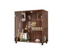 Hogar para mascotas Casa para mascotas Casa para gatos Casa interior para gatos Casa panorámica para gatos Espacio para gabinete para gatos Nido para gatos Criadero Jaula de madera para gatos Villa pa
