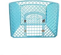 Hogar para Mascotas， Jaula for Mascotas Valla for Mascotas Antiescape Interior Cerradura De Metal Grande Valla Plegable for Perros Y Gatos 39,4 * 39,4 * 30,3 Pulgadas,Azul
