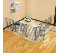 Hogar para mascotas, Recinto for animales pequeños, jaulas for gatos, jaula for perros, valla de metal for mascotas for interiores y exteriores, for cachorros, conejos, gatitos, hámster, cobayas, tort