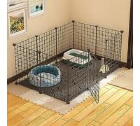 Hogar para mascotas, Recinto for animales pequeños, jaulas for gatos, jaula for perros, valla de metal for mascotas for interiores y exteriores, for cachorros, conejos, gatitos, hámster, cobayas, tort
