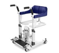 Hogar Silla Elevador Hidráulica Paciente,Multifuncional Altura Ajustable Silla Ruedas Ducha De Baño,Silla Cómoda Junto A La Cama,Silla De Ruedas Elevadora Paralizada De Enfermería A
