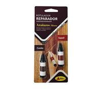 Hogar y Hobby - Rotulador - Reparador de Arañazos para Madera - Dos colores (Sapelli/Caoba)