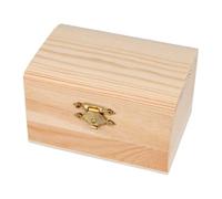 Hogar y Mas BAÚL Madera Pino Macizo para Pintar 10X7X6CM