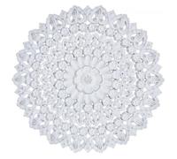 Hogar y Mas DECORACIÓN Pared RETABLO Tallado Circular MDF Mandala 35x35CM