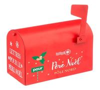 Hogar y Mas Figura NAVIDEÑA BUZÓN Decorativa Rojo 20X10X13CM